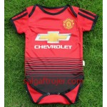 Manchester United Fodboldtrøjer Mini Hjemmebanesæt 2018/19 Kort ærmer